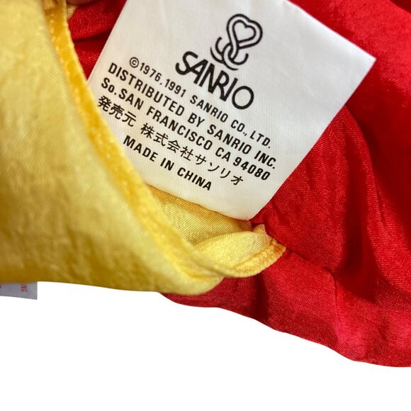 Hello Kitty Vintage Kids Sleeping Bag By Sanrio Red Blue Yellow 1991 26 x 60" - Picture 3 of 11